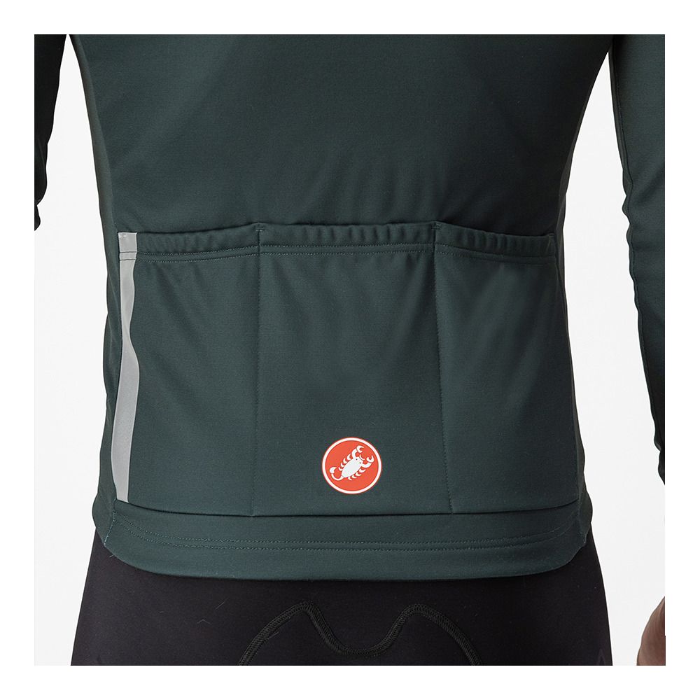 Castelli ENTRATA THERMAL - Maillot Homme rover green/black