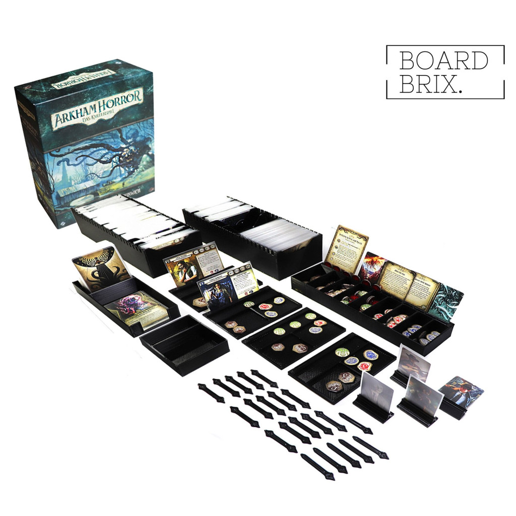 Insert + boite de rangement compatible avec Horreur à Arkham : Le Jeu de Cartes
