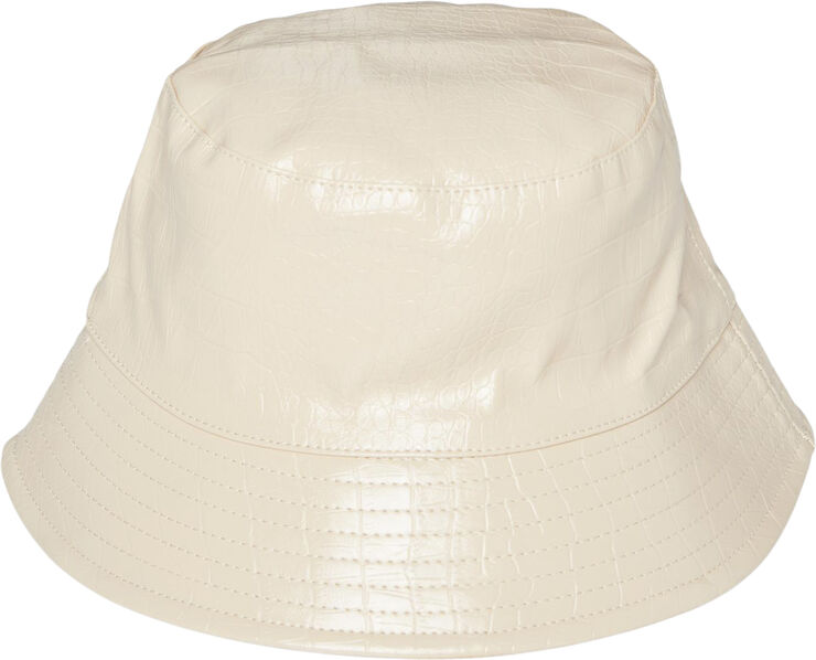 Pieces PCBESSI PU BUCKET HAT Irish cream