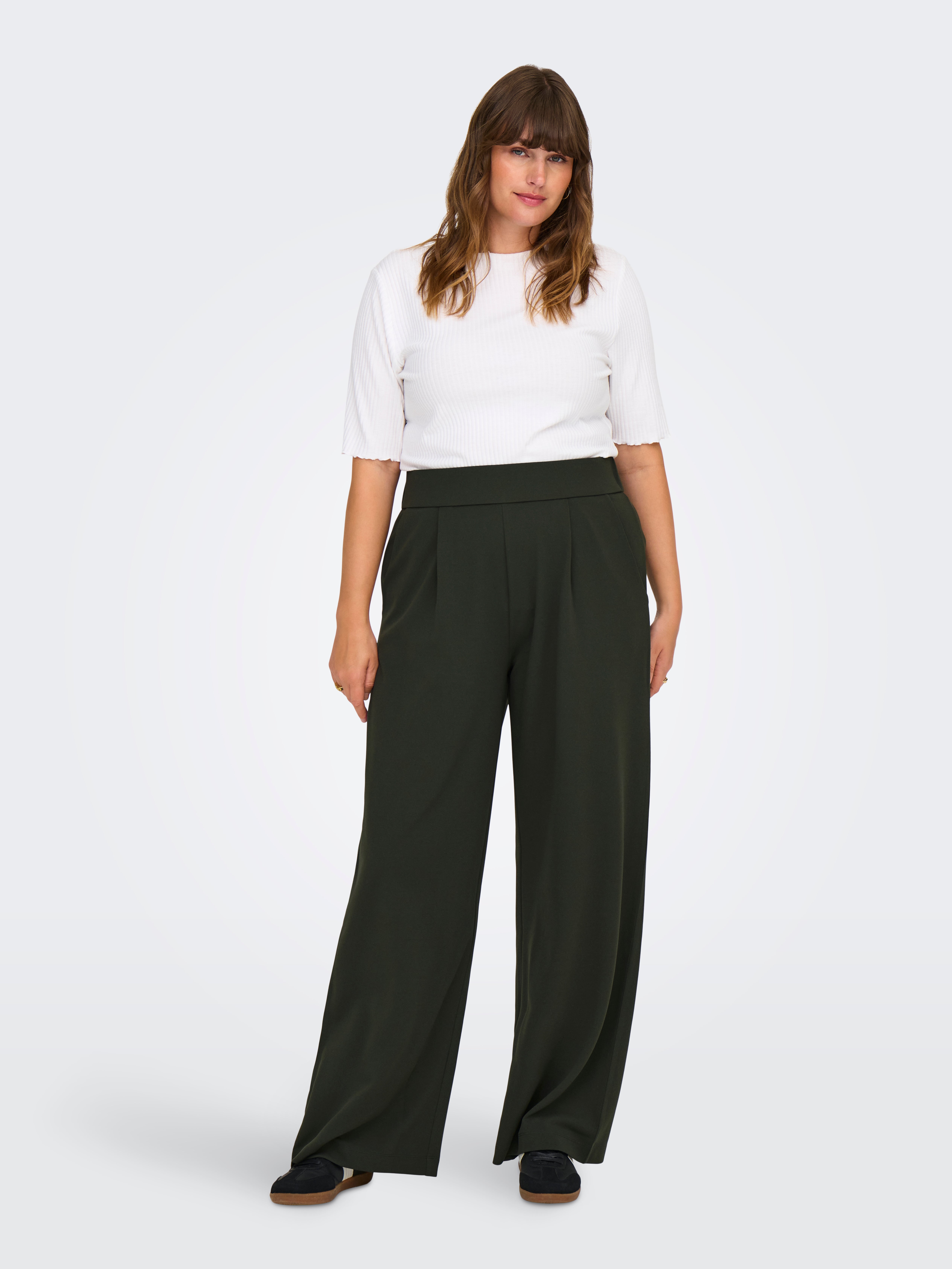 CARSTILLA Normal geschnitten Hose mit weitem Beinschnitt Peat