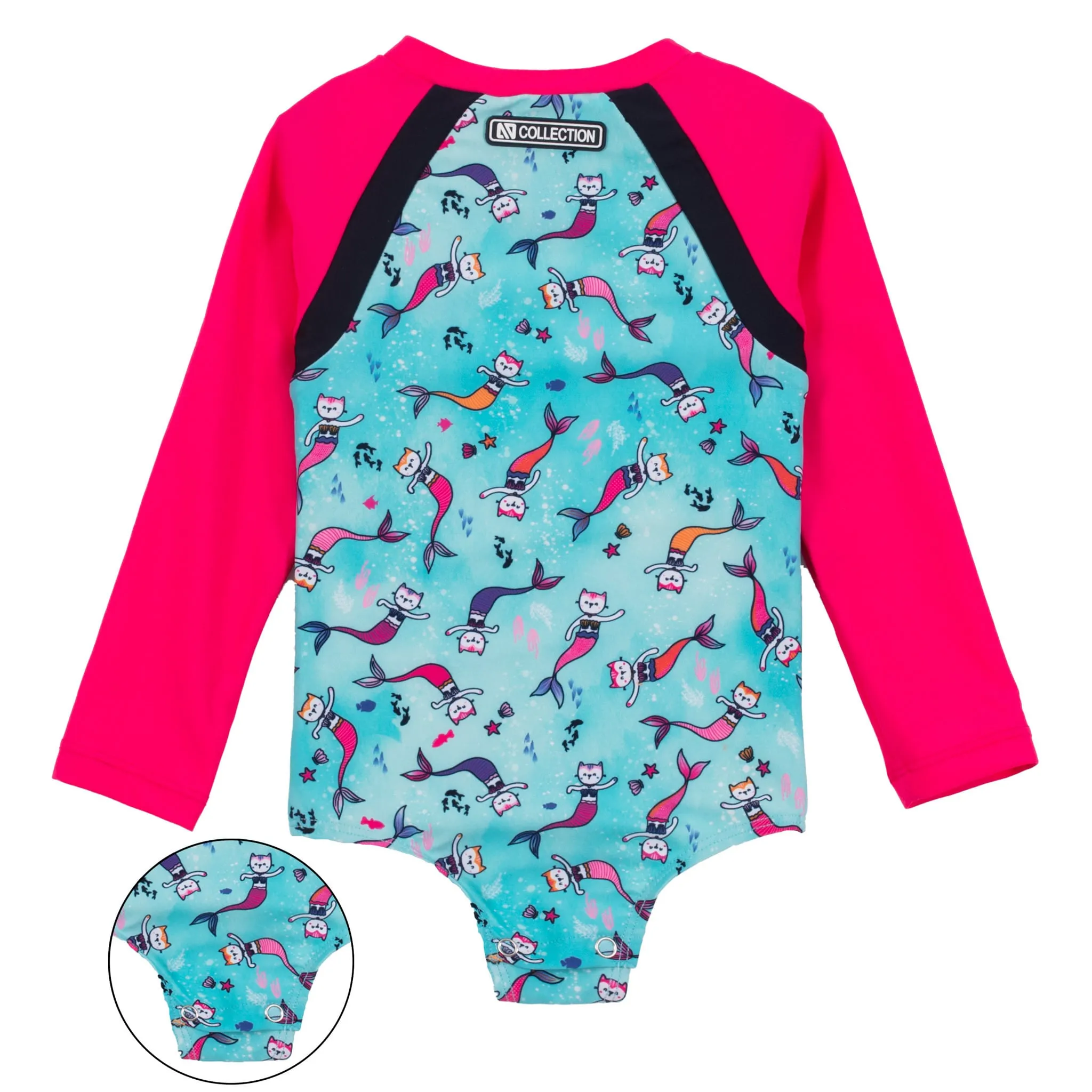 Nanö Maillot UV Manches Longues Chat-Sirène 12-24mois