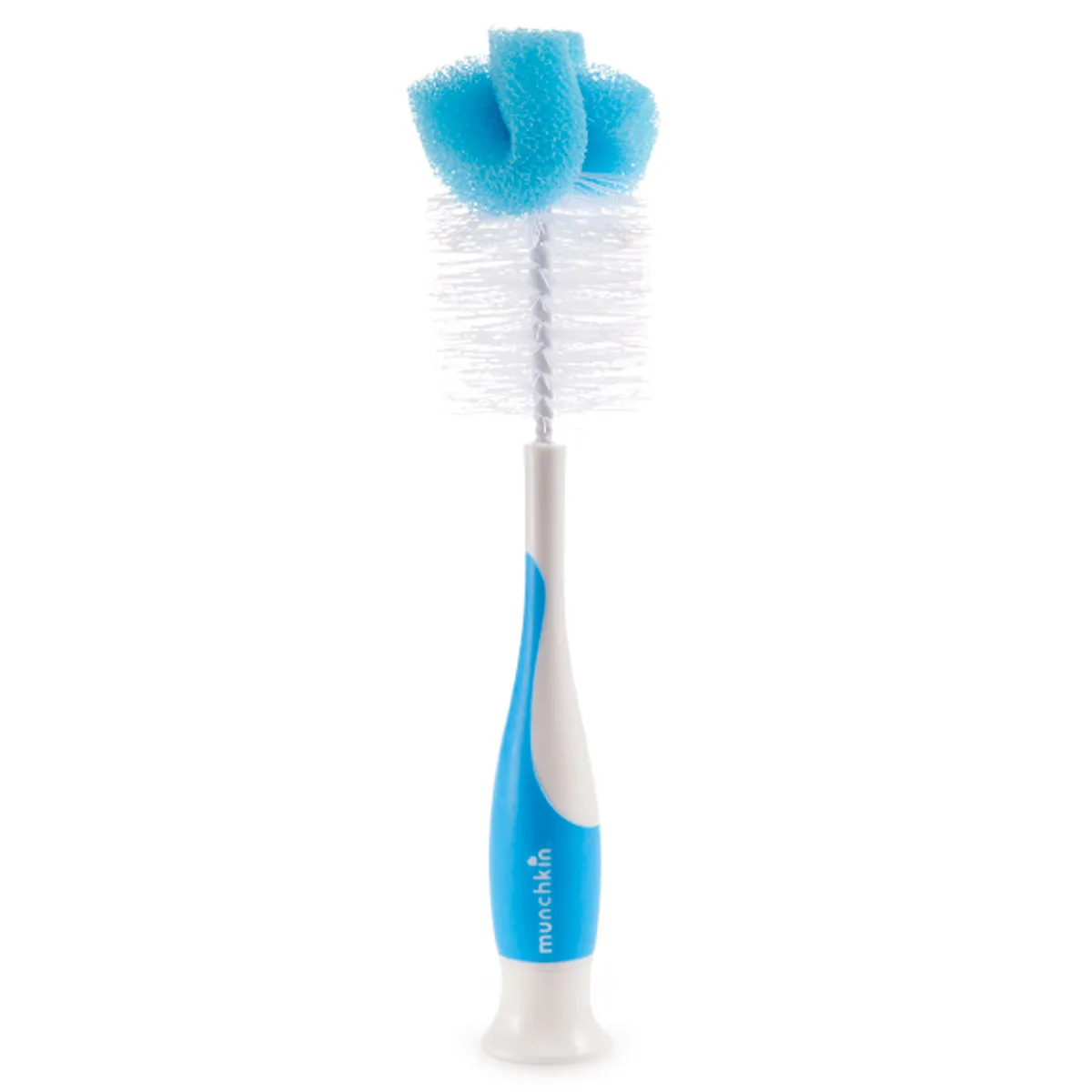 Munchkin Brosse Éponge à Biberon 2 en 1 - Bleu