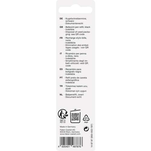 FABER-CASTELL G2 Kugelschreibermine B