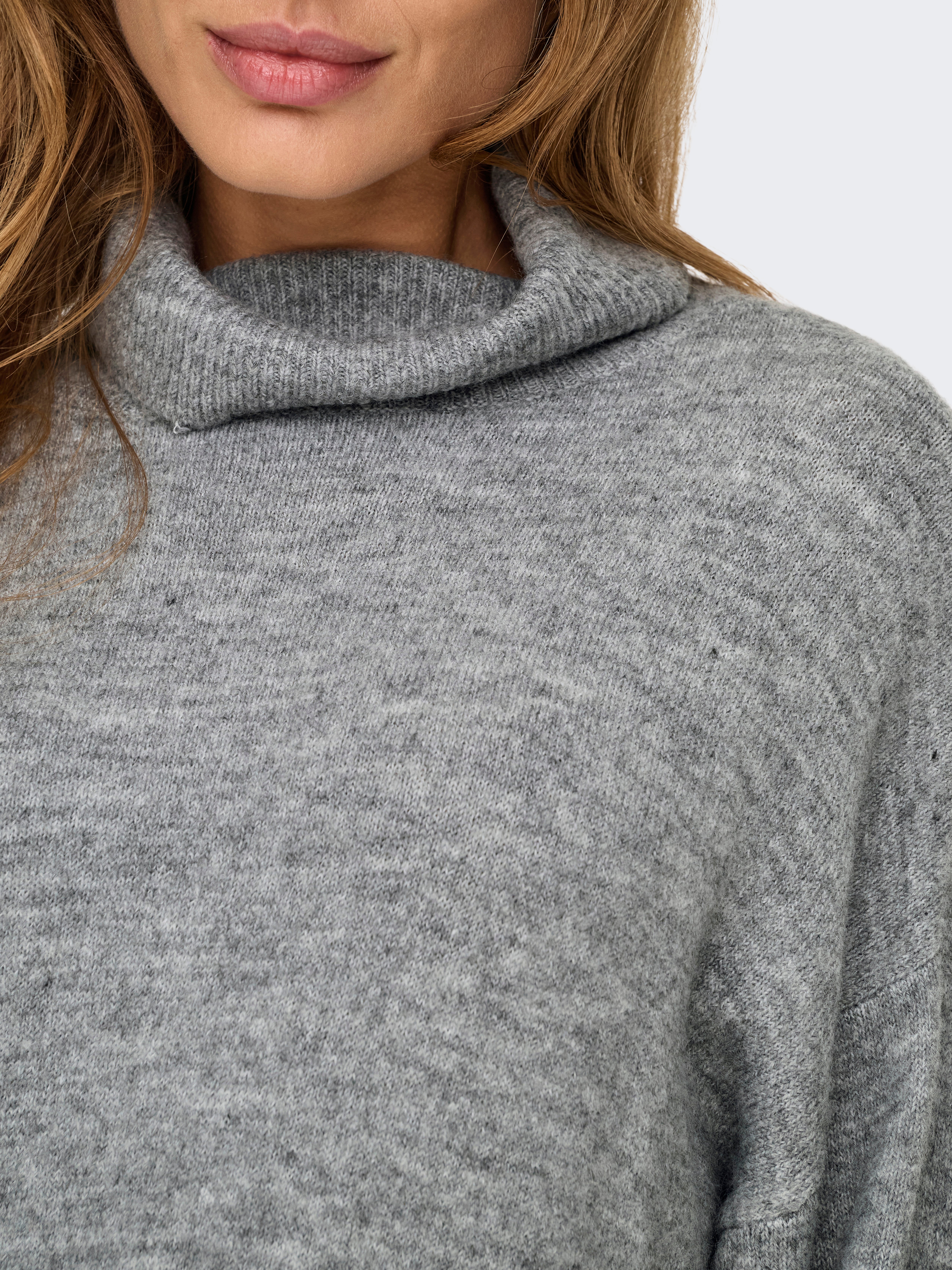 ONLTALIO Midikleid Light Grey Melange