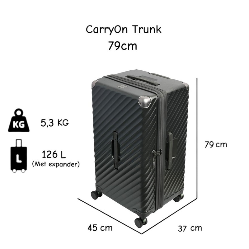 CarryOn Trunk 126 liter Reiskoffer - Black