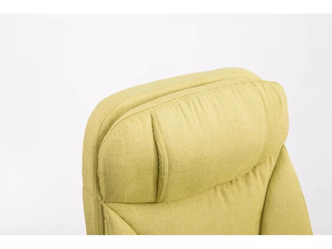 Chaise de bureau - Tissu - Vert - XL Troy