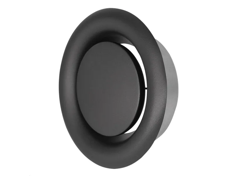 Diffuser EUROPLAST DM125A, d125 mm, extraction, anthracite color, metal
