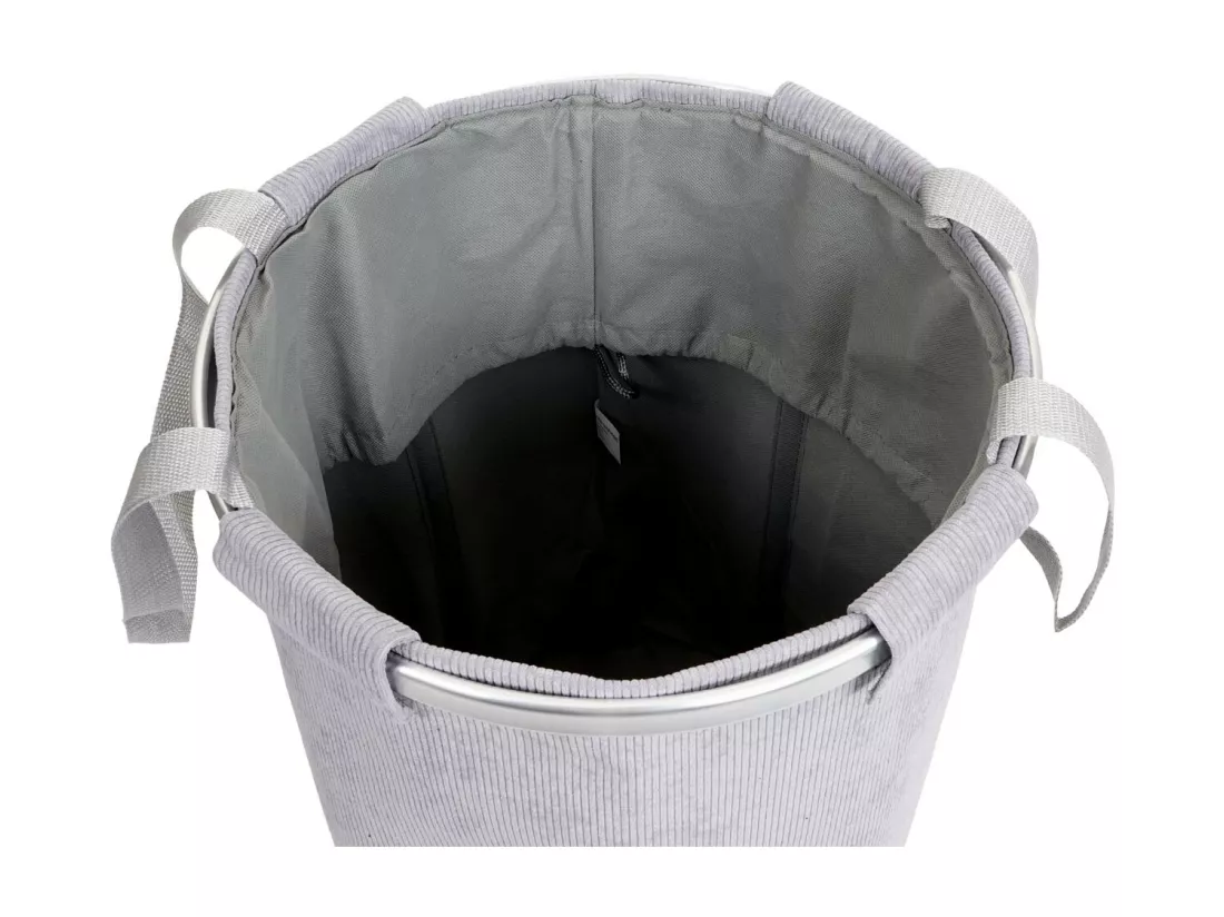 Collecteur de linge MCW-C34, velours gris