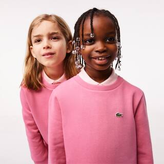 Sweatshirt enfant Lacoste en molleton de coton biologique Pullovers & Sweatshirts - Rose - Lacoste - Enfant