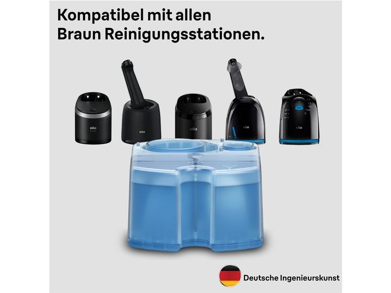 Braun Reinigungskartusche 3-in-1 ShaverCare 2 Stück Reinigungsflüssigkeit für Rasierapparate