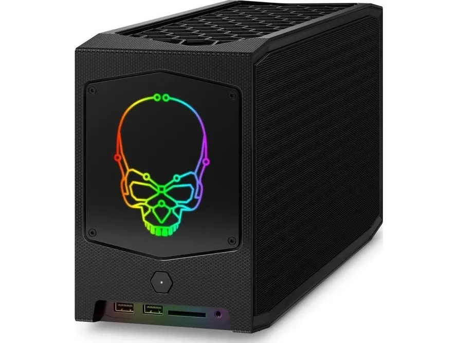 Intel Next Unit of Computing 11 Extreme Kit - NUC11BTMi9 - Barebone - mini PC Intel WM590 - 1 x Core i9 11900KB / op til 4.9 GHz - RAM 0 GB - UHD Graphics - Gigabit Ethernet, 2.5 Gigabit Ethernet, Bluetooth 5.2