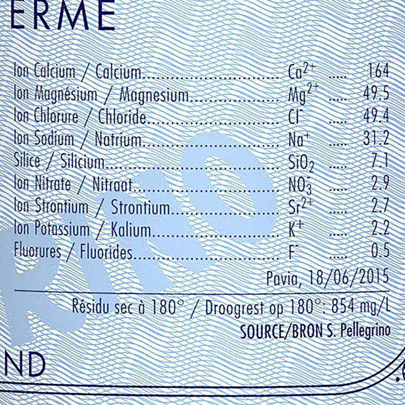 Eau gazeuse S. Pellegrino 1 L - 6 bouteilles