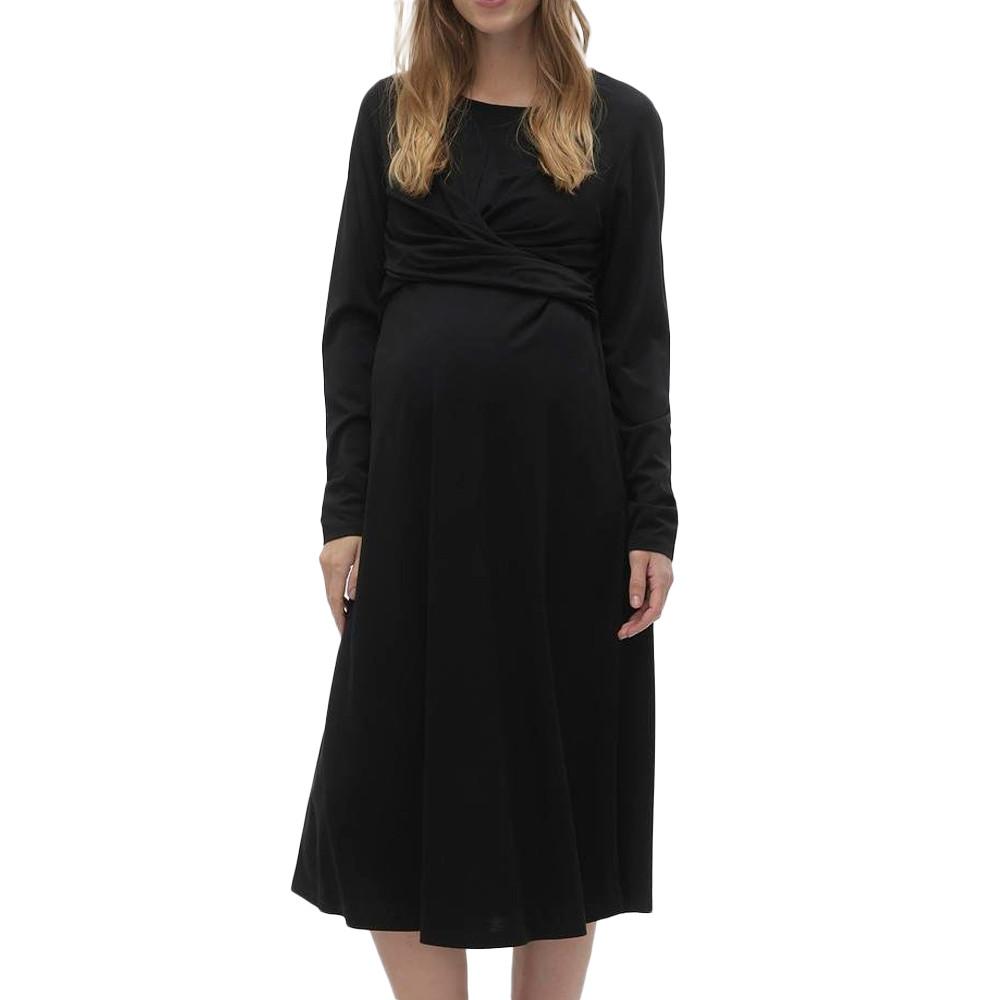 Mamalicious Robe Noire Femme Mamalicious Bea