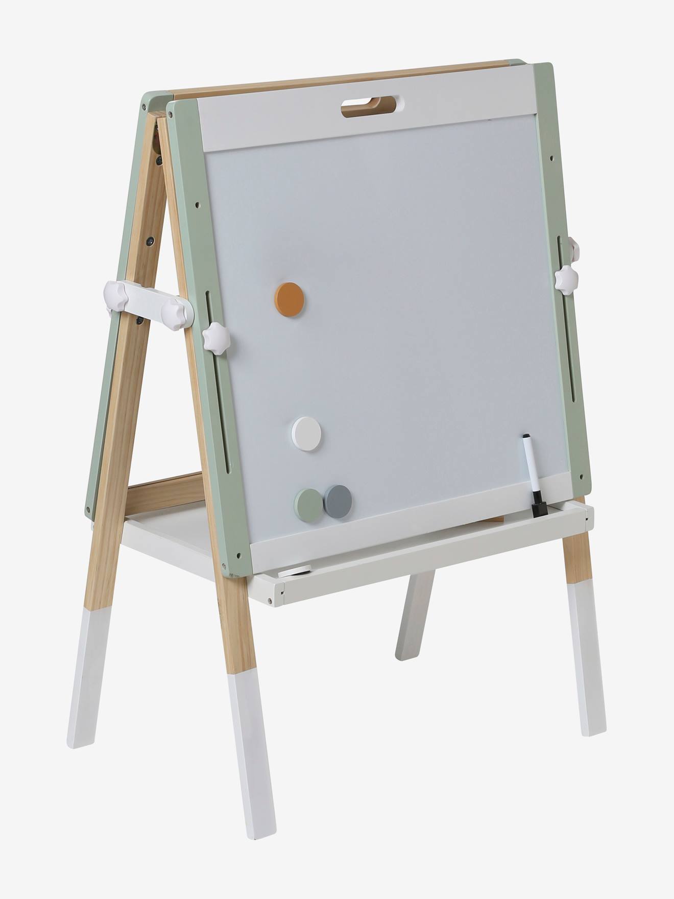 Quadro negro multicolorido de madeira 4 em 1 com certificação FSC®