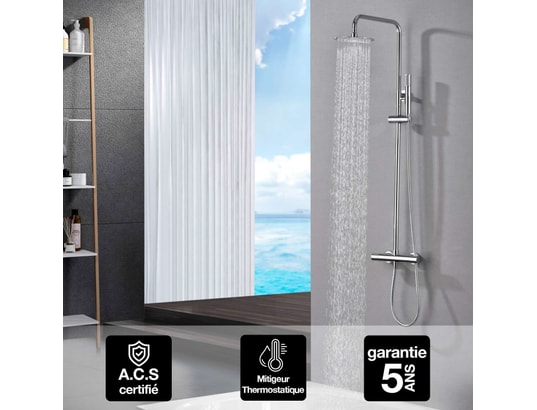 IMEX PRODUCTS - Barre et colonne de douche Colonne de douche thermostatique imex monza bdm 039 chrome