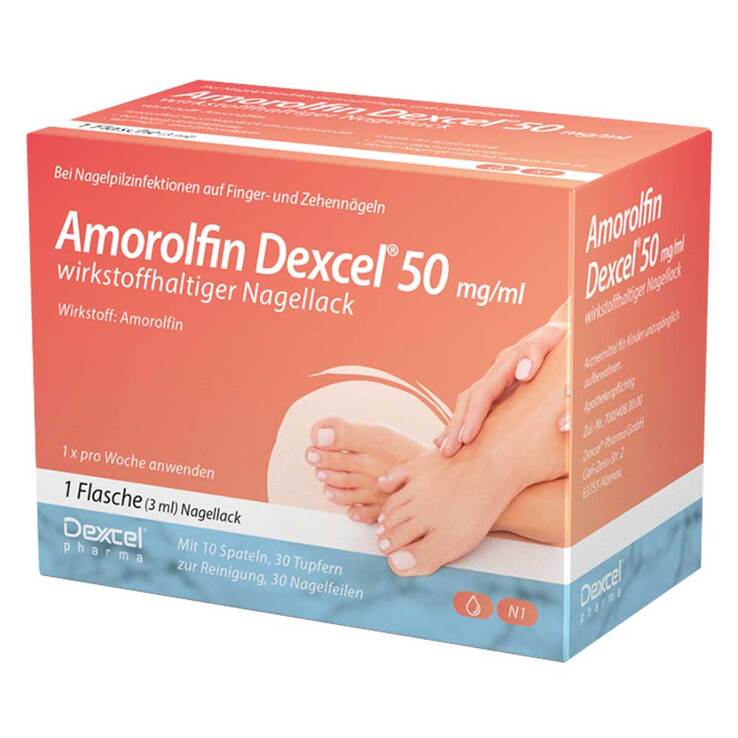 Amorolfin Dexcel® 50 mg/ml wirkstoffhaltiger Nagellack, 3 ml