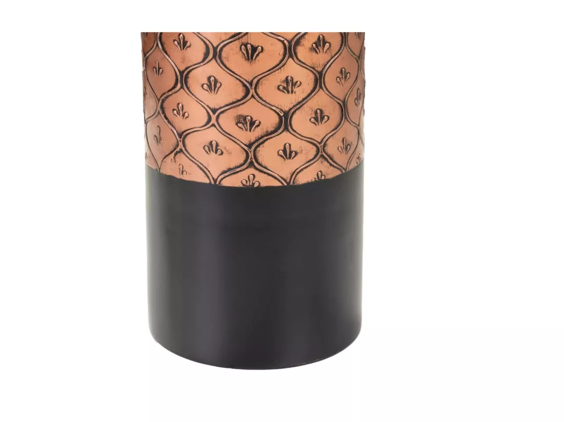 Vase noir et doré 15x15x50h