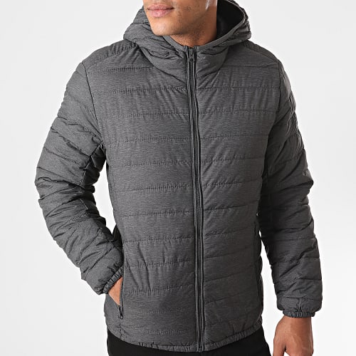 Doudoune Capuche Blighter Gris Anthracite Chiné