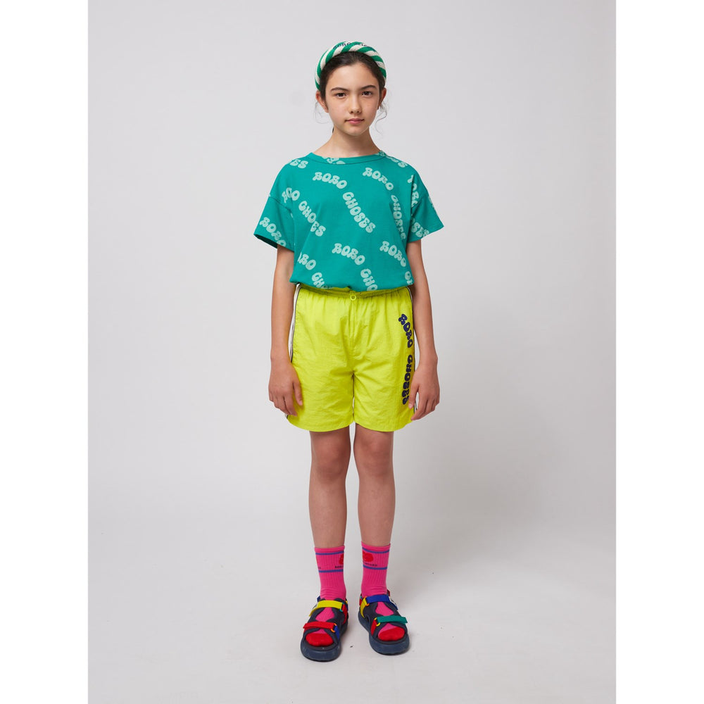 Køb Bobo Choses Light Yellow Wavy Tracksuit Bermuda Shorts