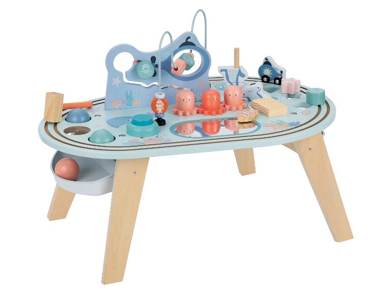 Houten motoriekboom of speeltafel