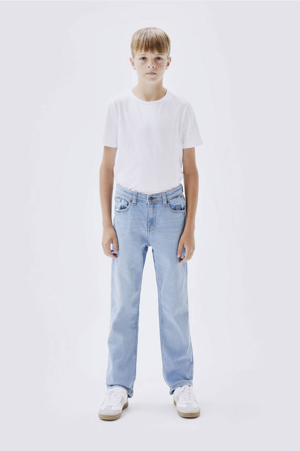 NAME IT straight leg jeans NKMRYAN light blue denim