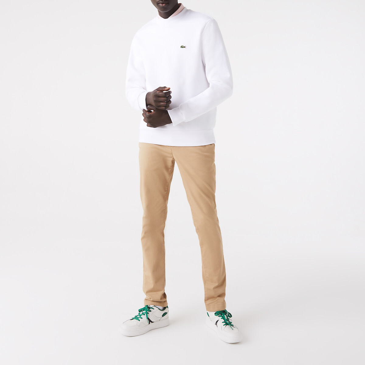 LACOSTE<br>Suéter de gola redonda