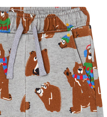 Stella McCartney Kids Sweatpants - Gråmeleret m. Bj?rne