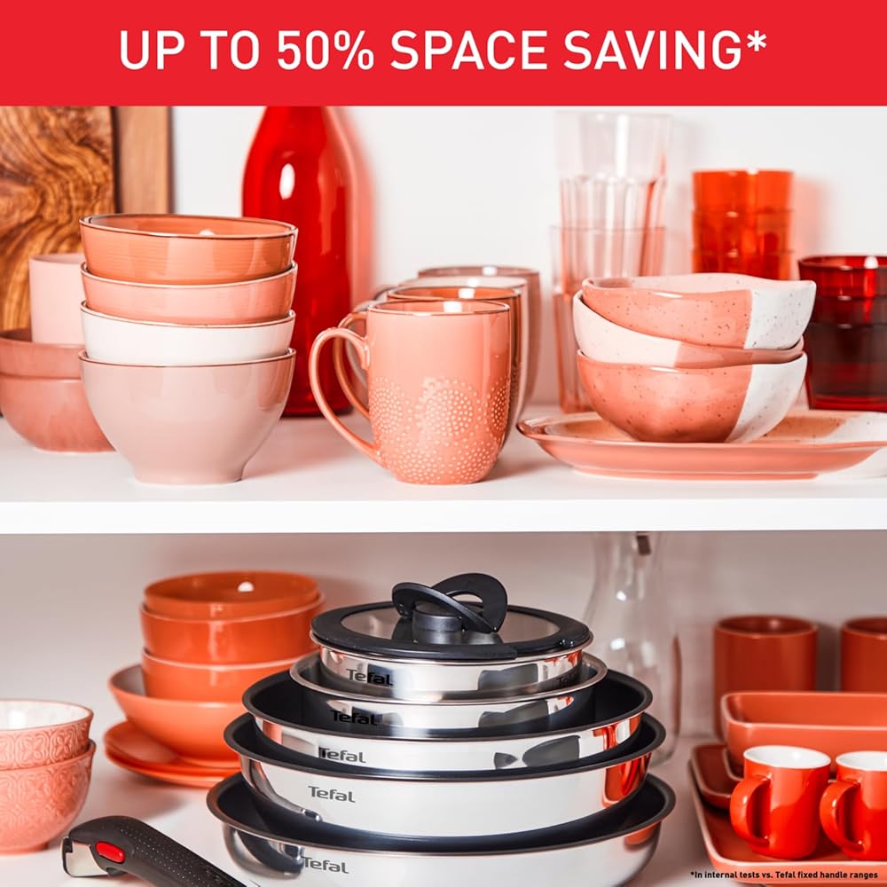 Tefal Ingenio Preference ON L9749432 Lot de 13 poêles à induction antiadhésives 24 et 28 cm, casseroles 16 et 20 cm, wok 26 cm, casserole 24 cm, couvercles en verre 16 et 20 et 24 cm, couvercles : Cuisine et Maison