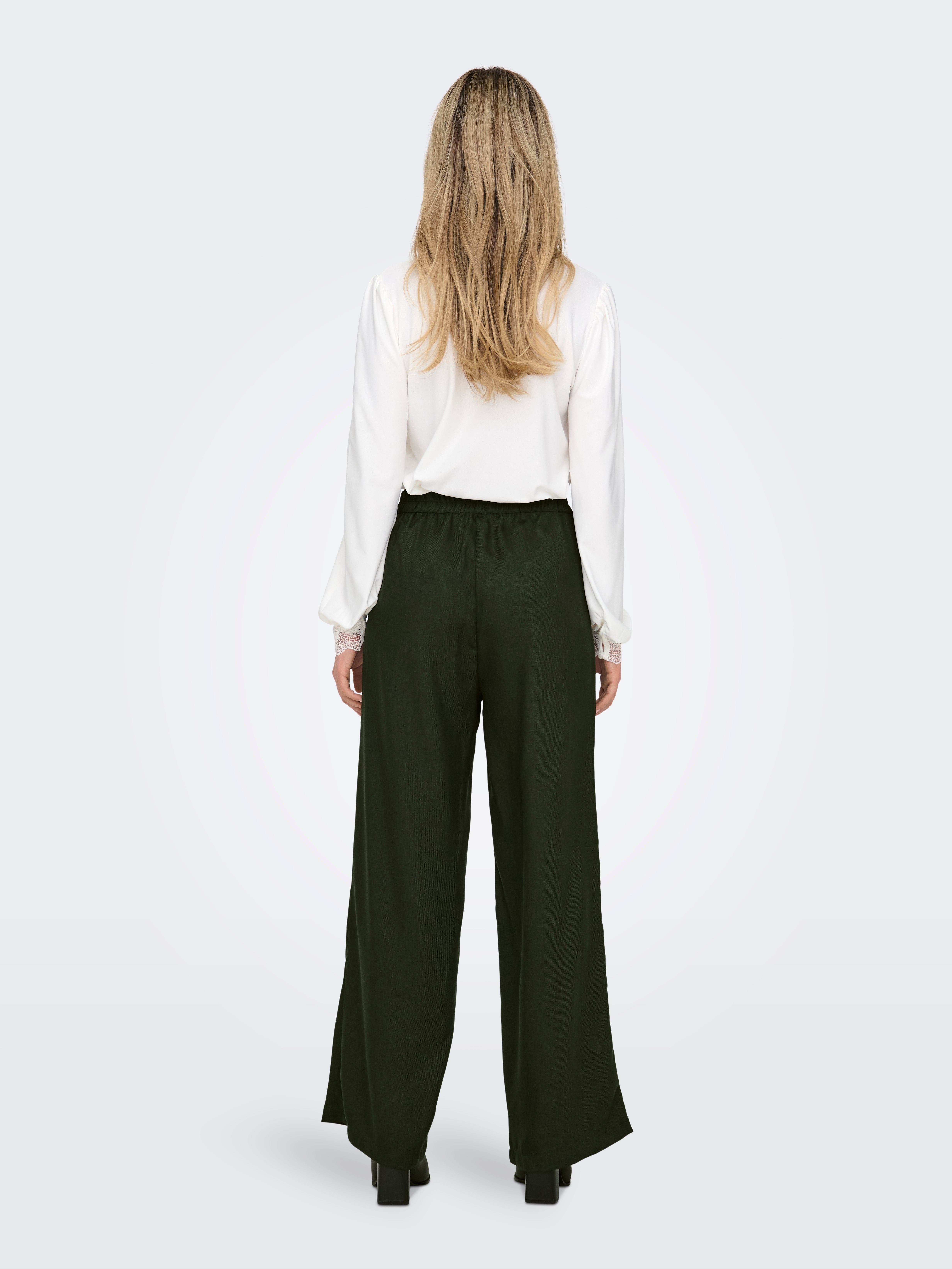 ONLLULU Normal geschnitten Hose mit weitem Beinschnitt Rosin