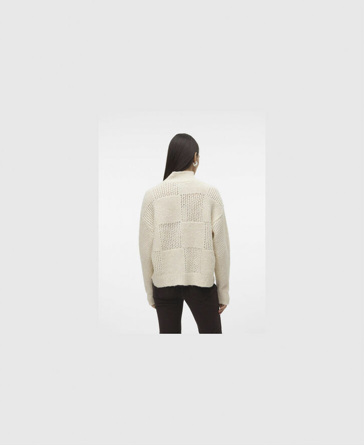 Vero Moda VMMOON LS HIGHNECK PULLOVER GA BF Birch