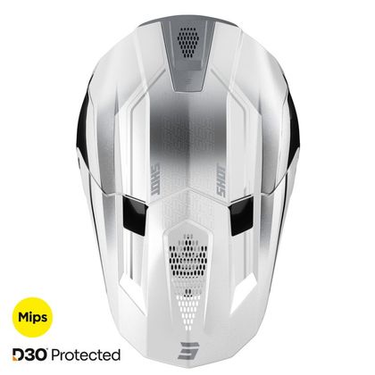 Casque cross Shot LITE - CHALLENGER 2025 - Noir / Blanc