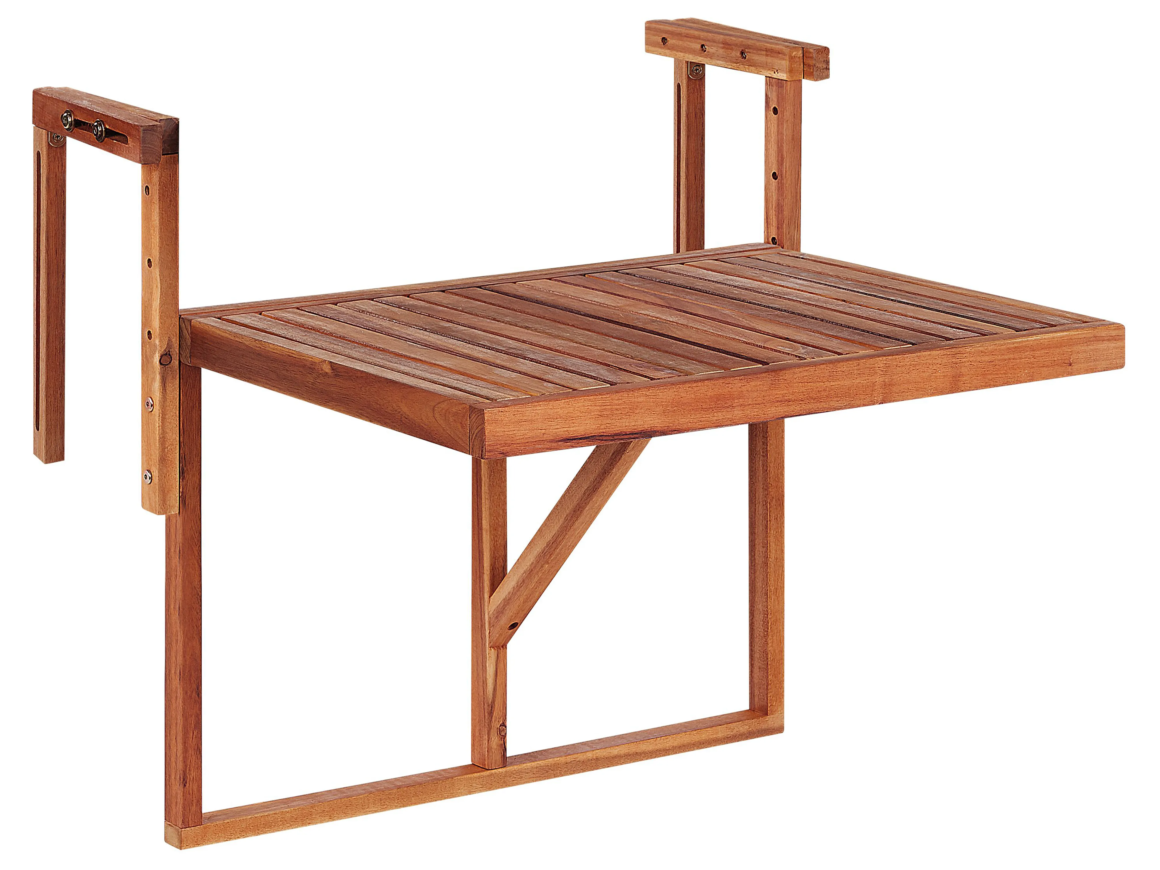 Balkontafel UDINE 70 cm 69 cm Acaciahout Bruin