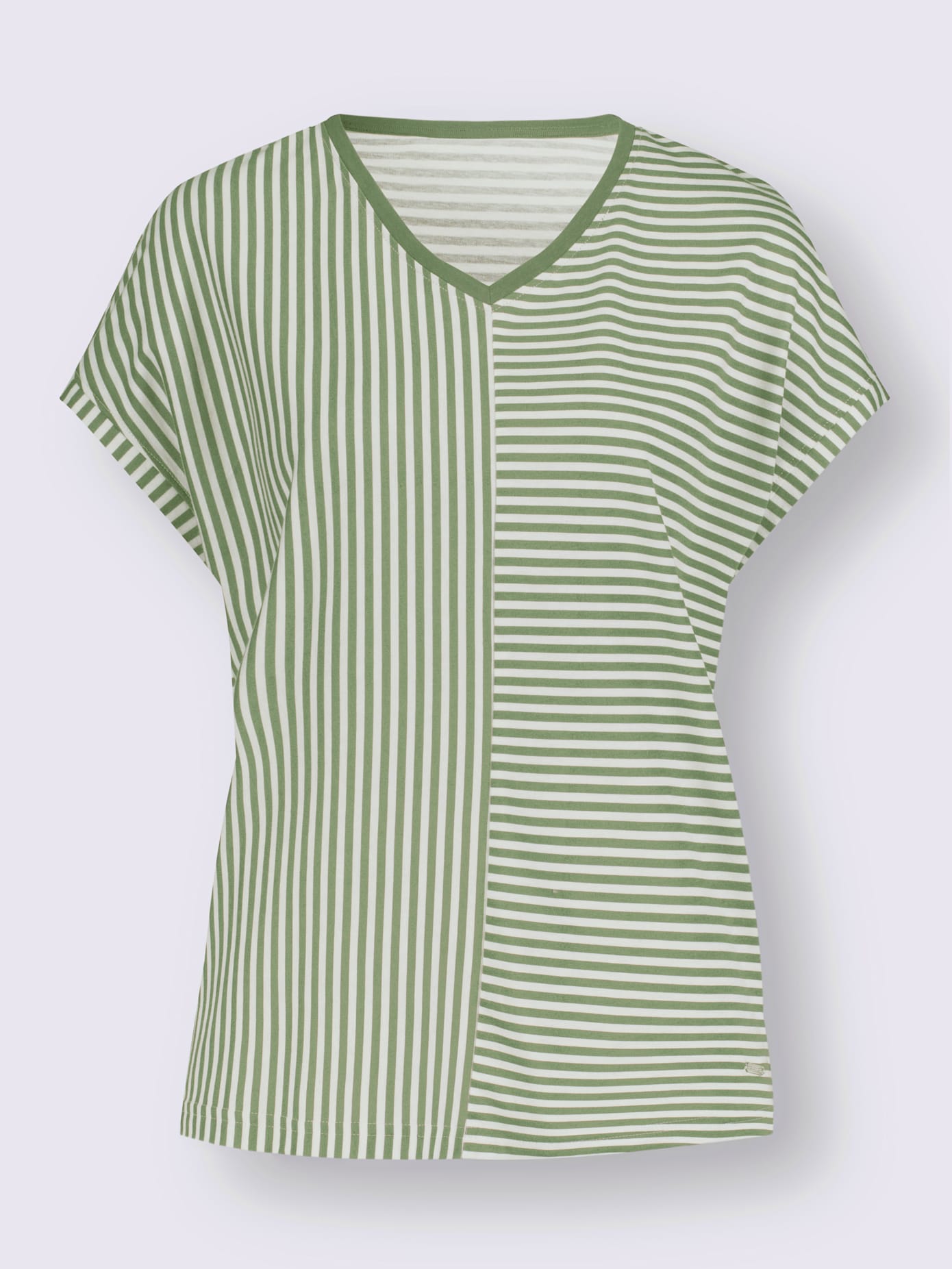 T-shirt encolure en v flatteuse
