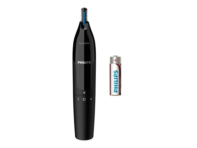 Philips Nose and Ear Trimmer NT1650/16 Wet & Dry, Black, Cordless