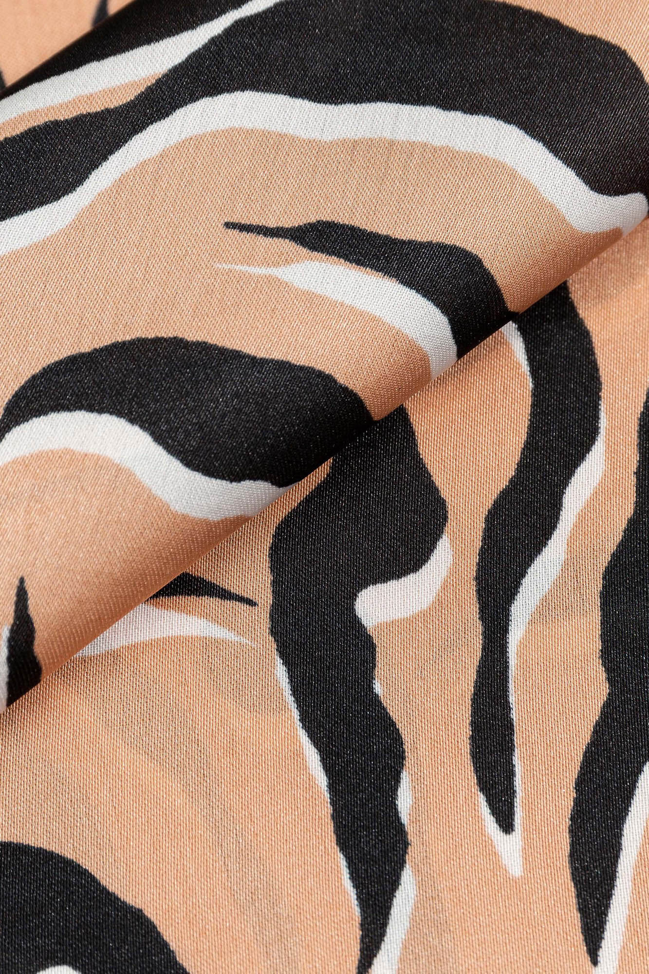 Lenço de cetim estampado - Multicolorido