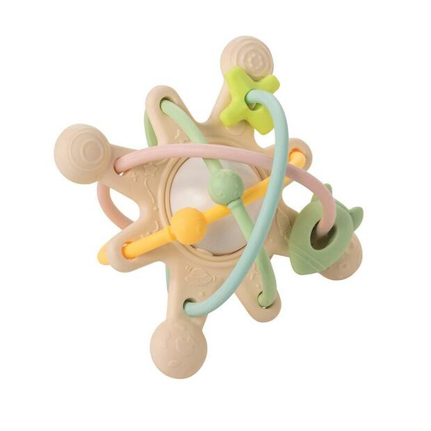 Hochet de dentition silicone Galaxy pastel - NATTOU