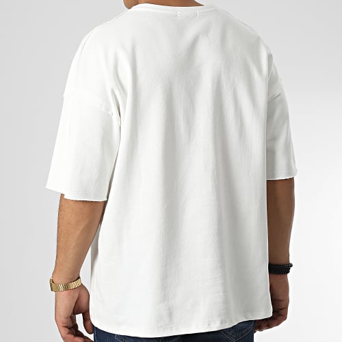 Tee Shirt Oversize Large F22209 Blanc