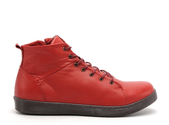 Andrea conti boots bottine plates femme 0342804 rouge