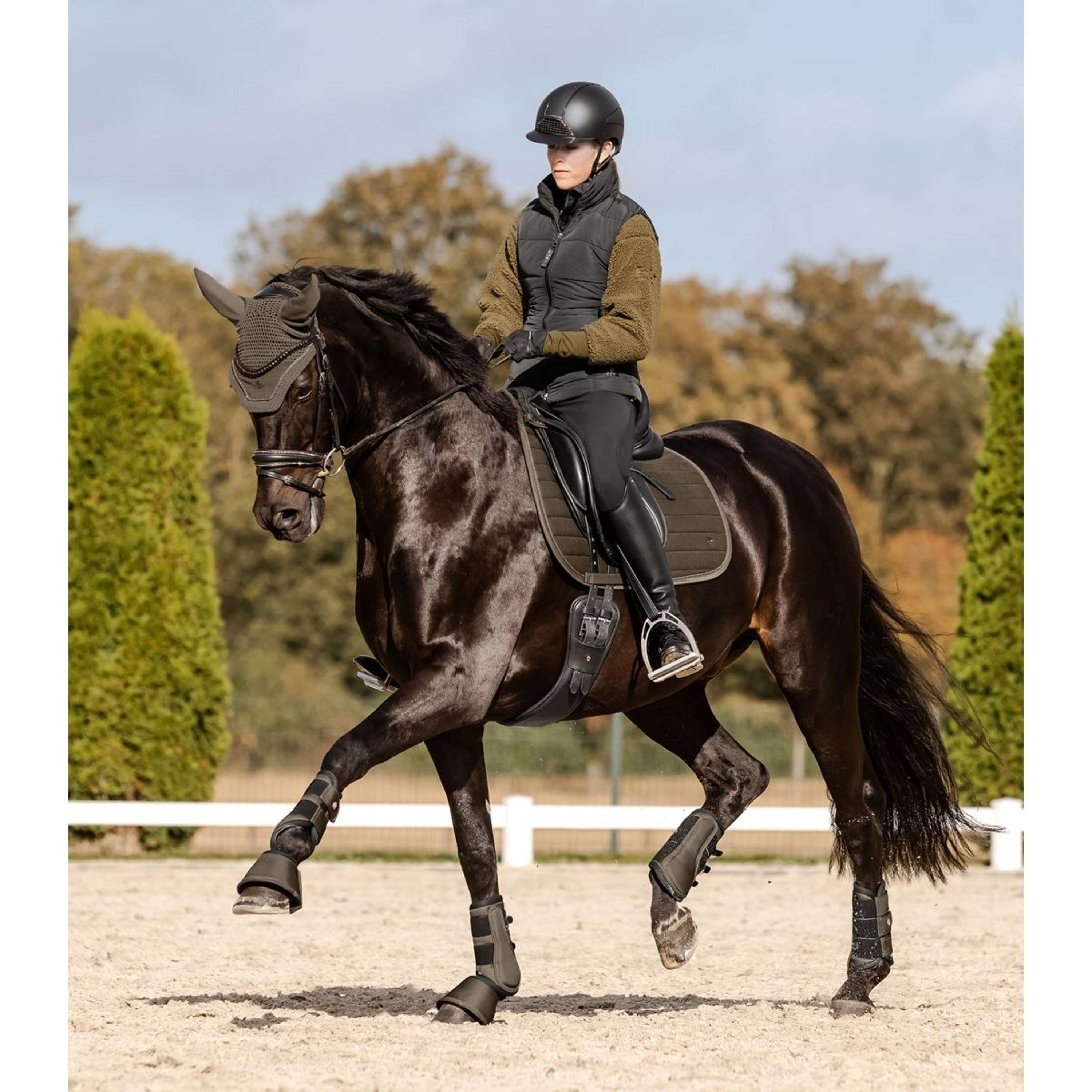 Waldhausen Beenbeschermers Comfort Fit Groen/Bruin
