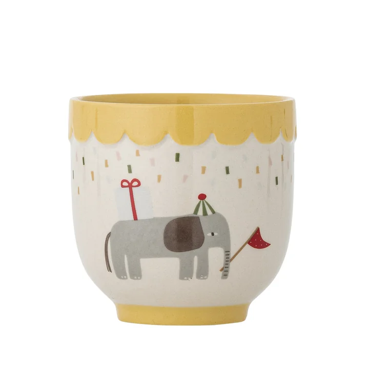 Bloomingville Mini - Celebrate Becher, Ø 7,5 cm, gelb