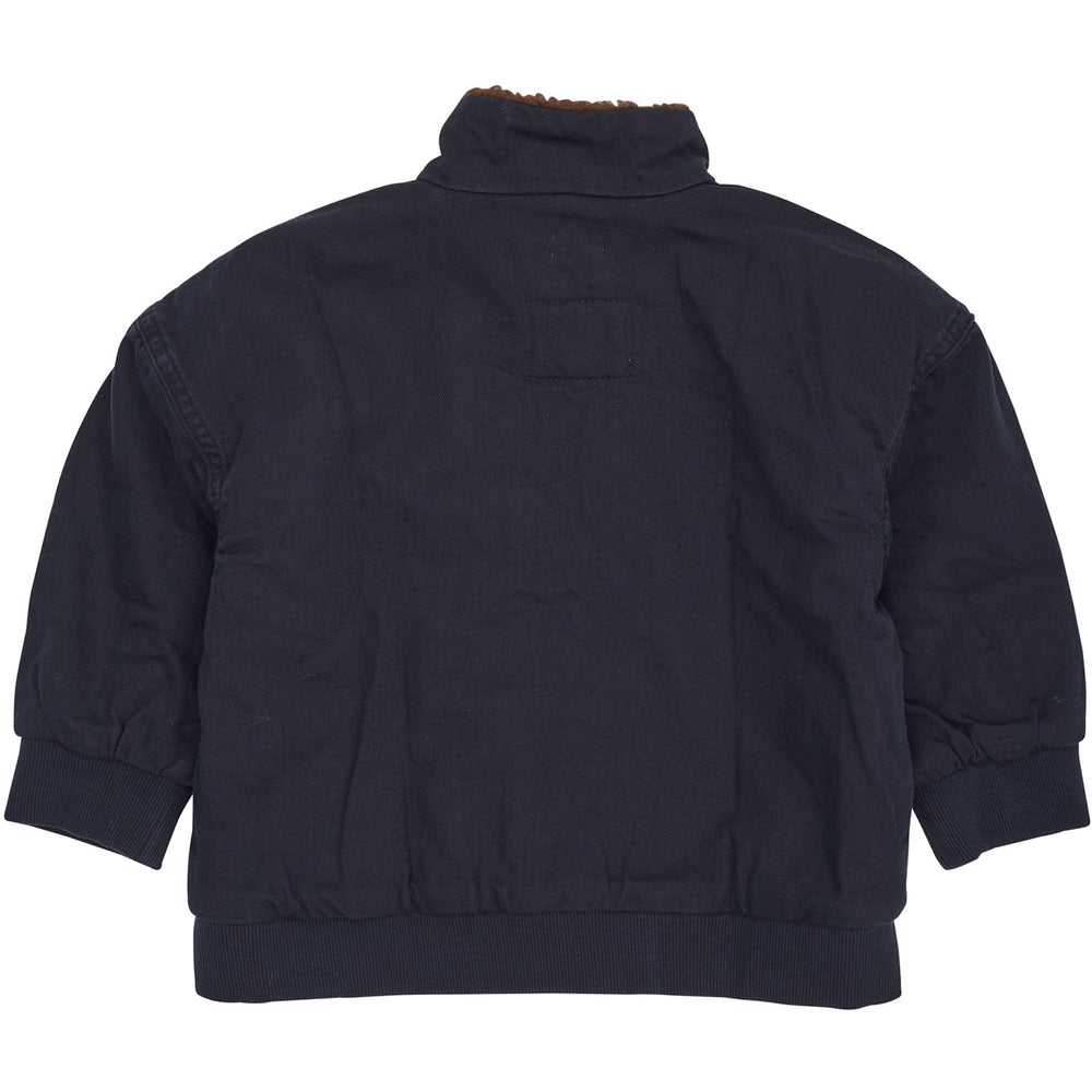 Køb COPENHAGEN COLORS Navy Twill Bumper Jakke W. Sherpa Krave