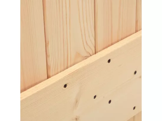 Porte coulissante et kit de quincaillerie 70x210 cm pin massif