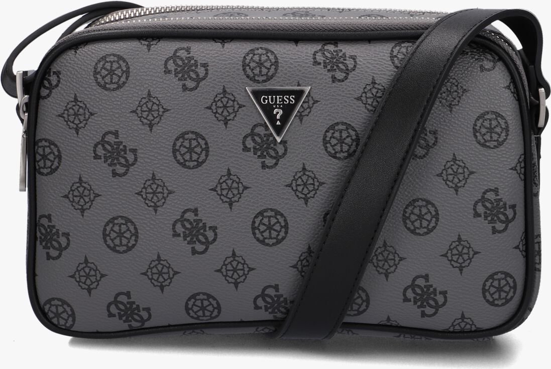 GUESS grijze guess schoudertas peony camera bag double zip