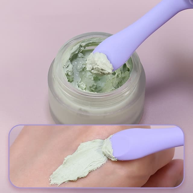 Multifunktionel silikone eyeliner-hjælper Pink+lilla