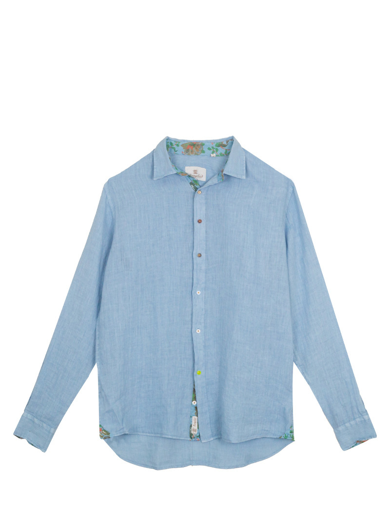 RECYCLED ART WORLD CHEMISE BASIQUE HOMME LOVINA BLEU CIEL