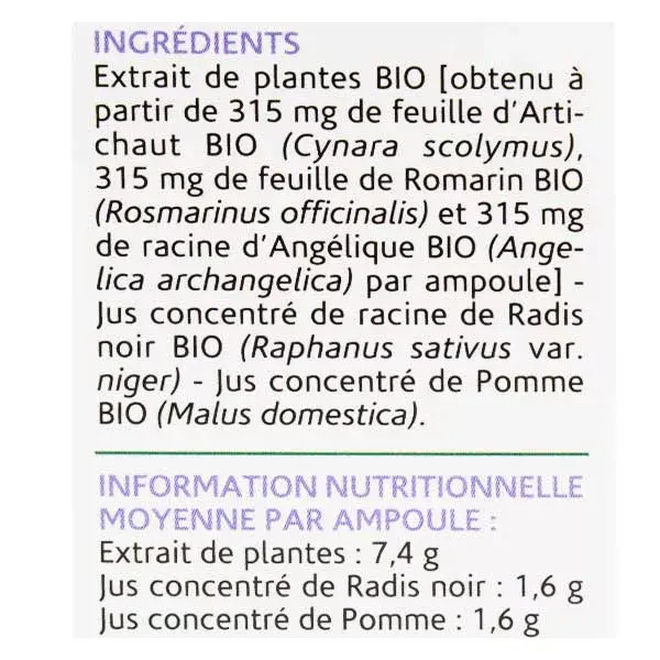 Naturland Orgânico Desintoxicante Digestivo Conforto 20 ampolas