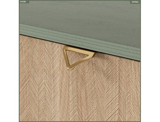 OTITEC - Commode - l.106 x h.80 x p.38 cm - 3 tiroirs - kaori - eucal...