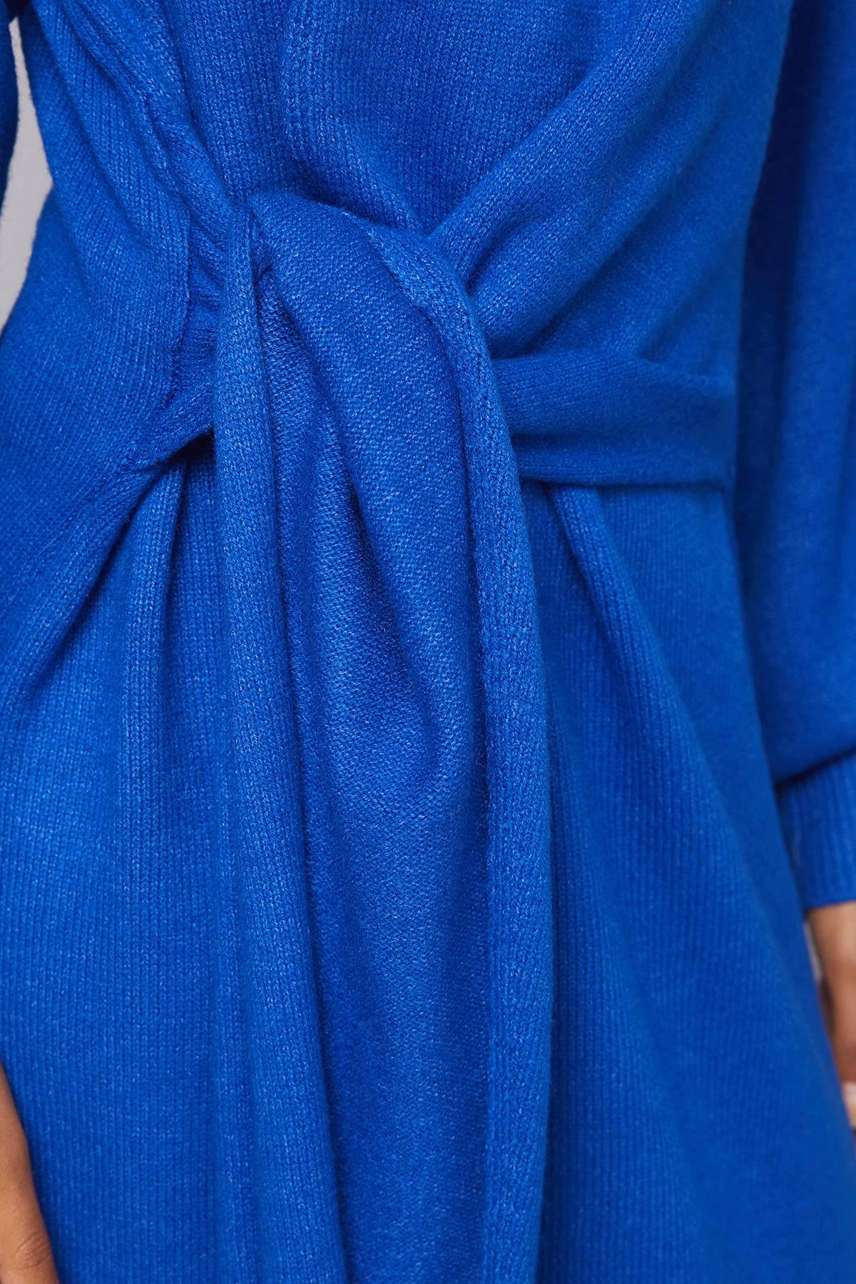 Wallis Robe Midi Tricotée Portefeuille Décontractée
