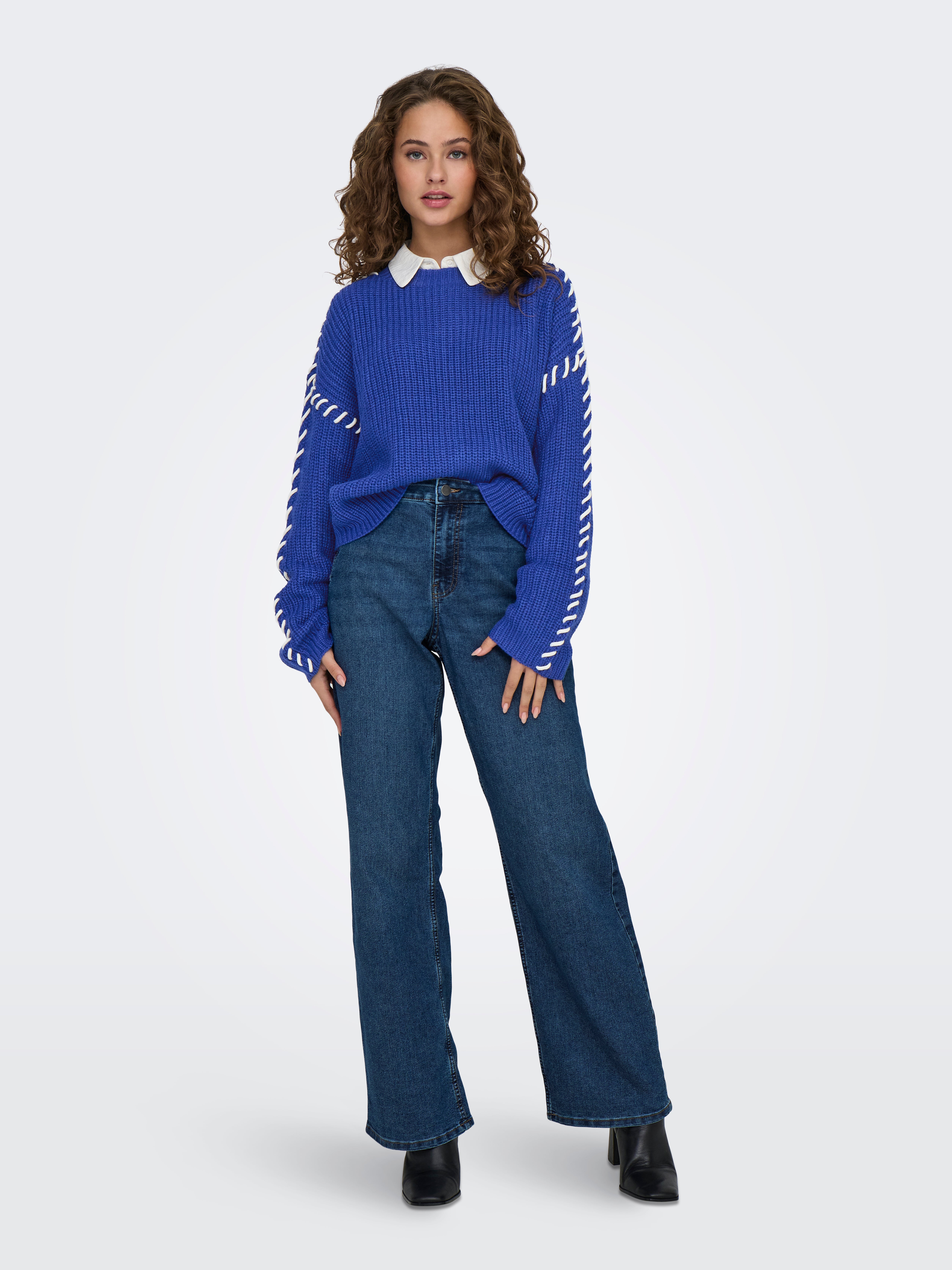 JDYROSELLA Strickpullover Sodalite Blue