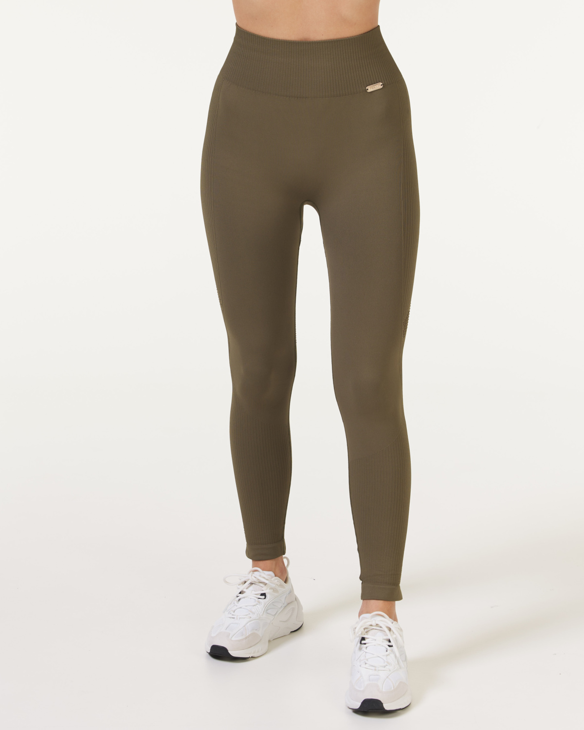 Bumpro Wave Seamless Mesh Tights Green Ivy